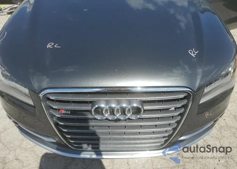 2014 Audi S8 Quattro z USA, uszkodzony, nr VIN WAUD2AFD2EN009155